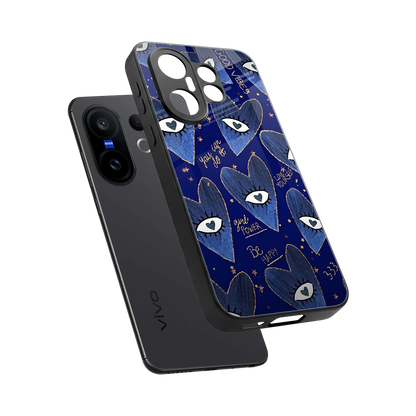 Girl Vision sleek vivo x200 fe cover with tempered glass back and TPU edges