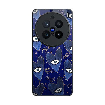 Girl Vision back phone cover | glass case for vivo x200 pro