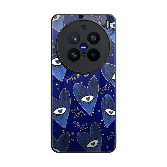 Girl Vision back phone cover | glass case for vivo x200 pro