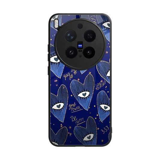 Girl Vision back phone cover | glass case for vivo x300 pro