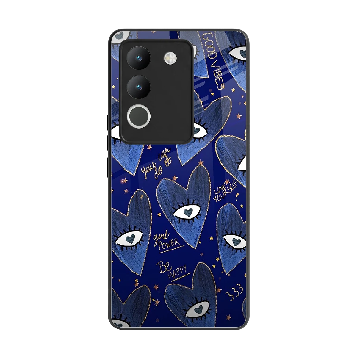 Girl Vision back phone cover | glass case for vivo y200 5g
