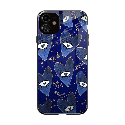 Girl Vision back phone cover | glass case for iphone 12