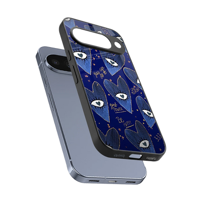 Girl Vision sleek google pixel 10 cover with tempered glass back and TPU edges