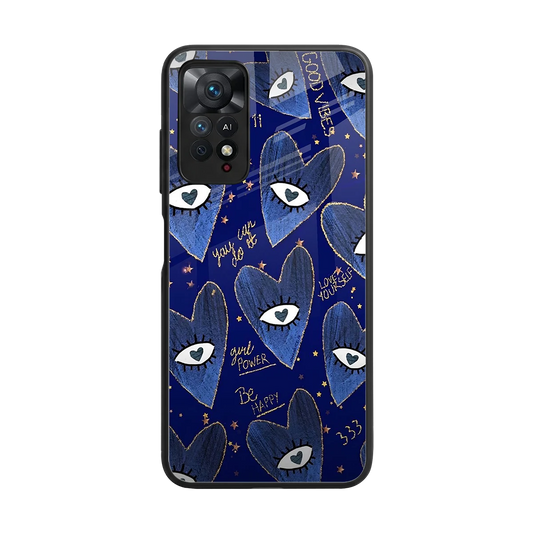 Girl Vision back phone cover | glass case for redmi note 11 pro