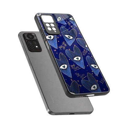 Girl Vision sleek redmi note 11 pro cover with tempered glass back and TPU edges