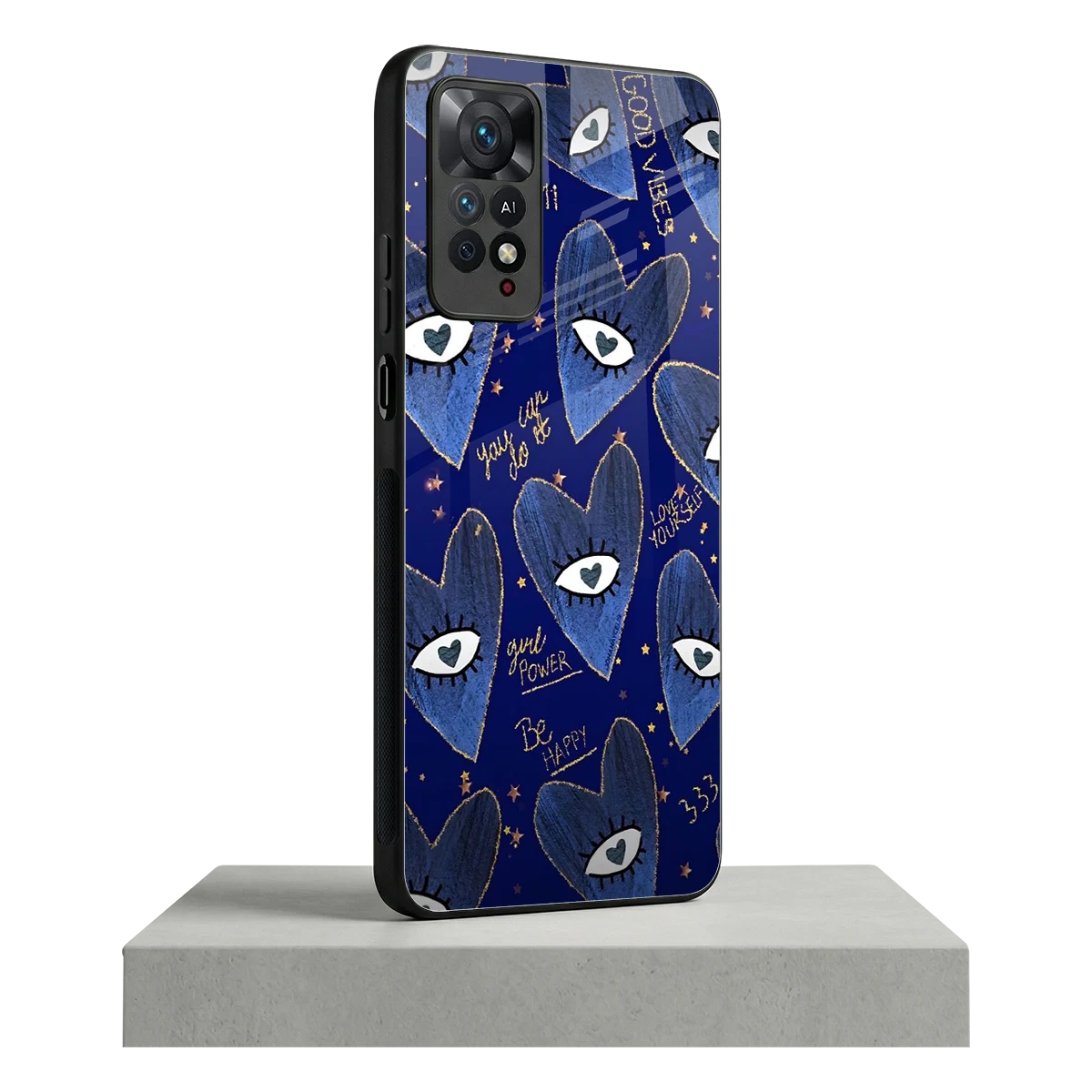 Girl Vision redmi note 11 pro mobile cover | shockproof glass phone case