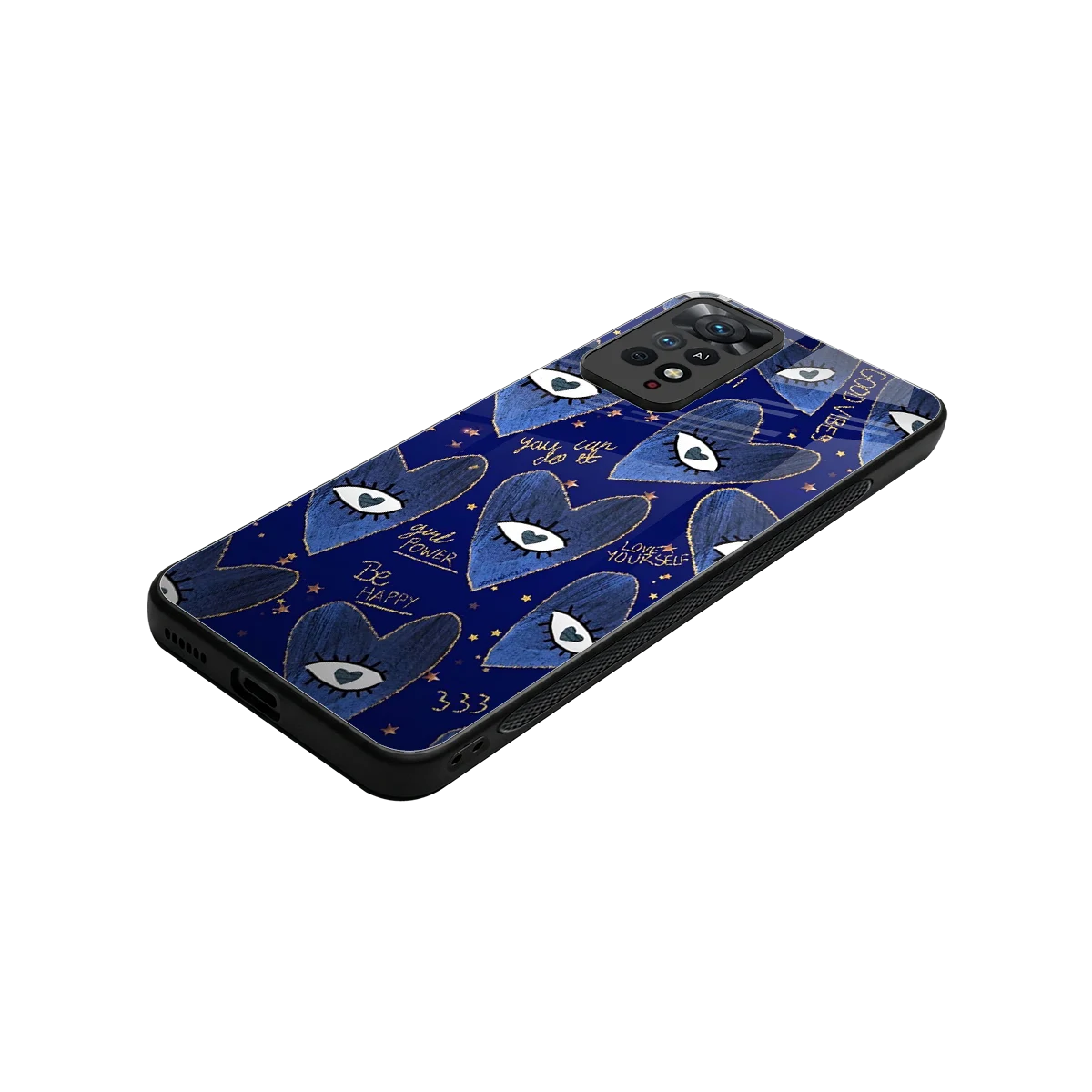 Girl Vision stylish phone case for redmi note 11 pro | glossy glass and slim fit