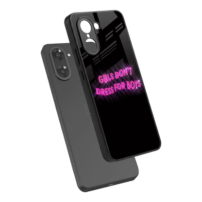 Girls Don't Dress For Boys sleek oneplus nord ce5 5g cover with tempered glass back and TPU edges