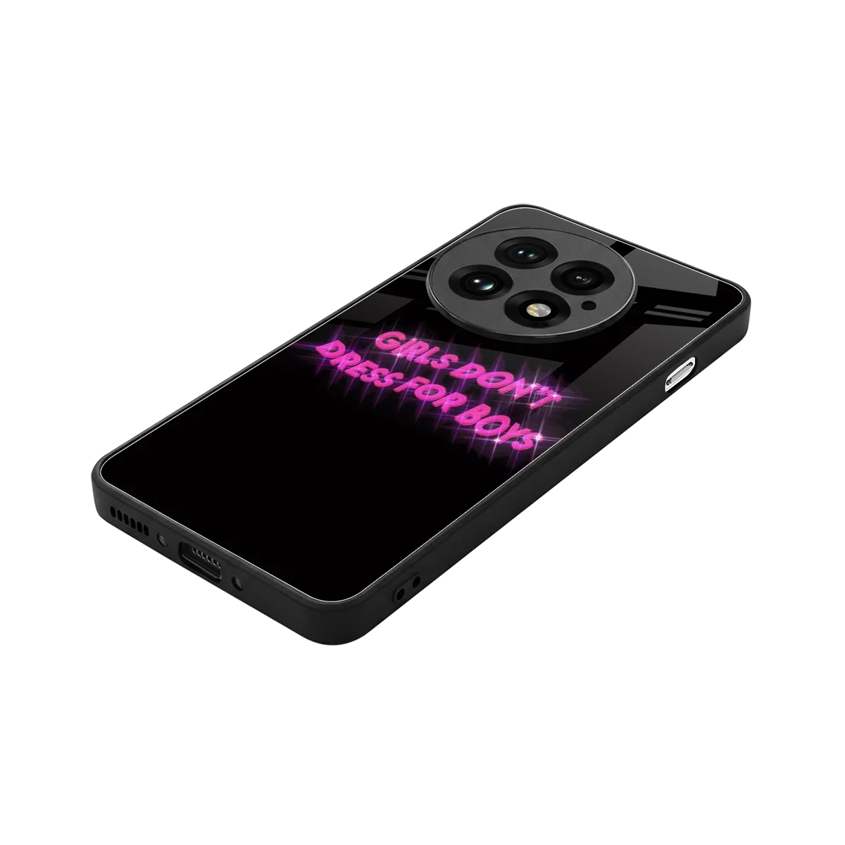 Girls Don't Dress For Boys stylish phone case for oneplus 13 | glossy glass and slim fit