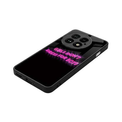 Girls Don't Dress For Boys stylish phone case for oneplus 13 | glossy glass and slim fit