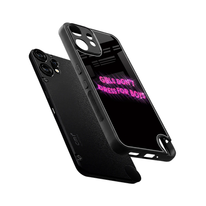 Girls Don't Dress For Boys sleek cmf nothing phone 2 pro cover with tempered glass back and TPU edges