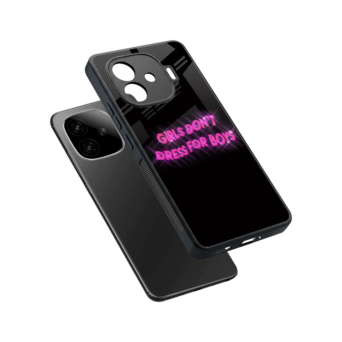 Girls Don't Dress For Boys sleek iqoo neo 10r 5g cover with tempered glass back and TPU edges
