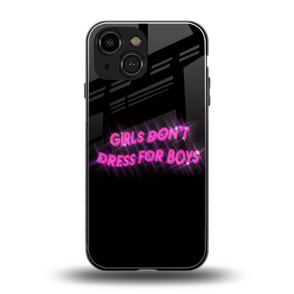 Girls Don't Dress For Boys back phone cover | glass case for iphone 13 mini