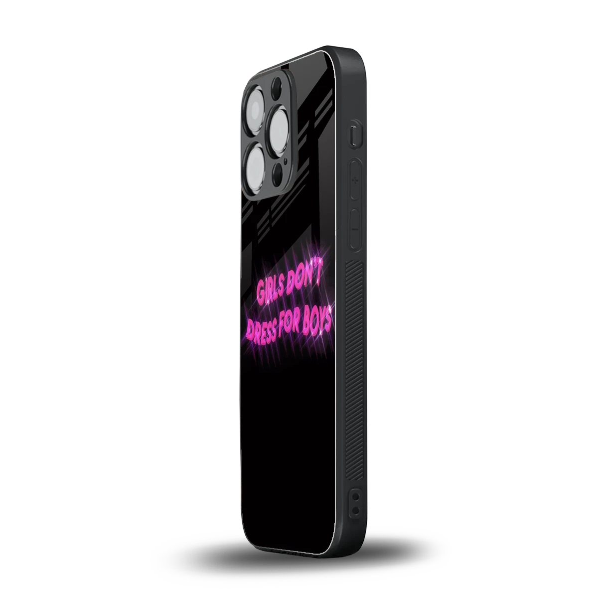 Girls Don't Dress For Boys iphone 13 pro mobile cover | shockproof glass phone case