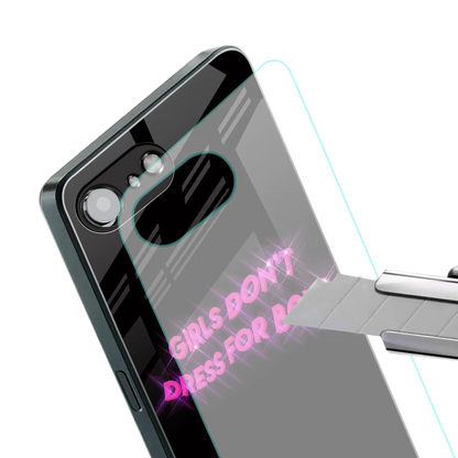 Girls Don't Dress For Boys stylish phone case for iphone 17e | glossy glass and slim fit