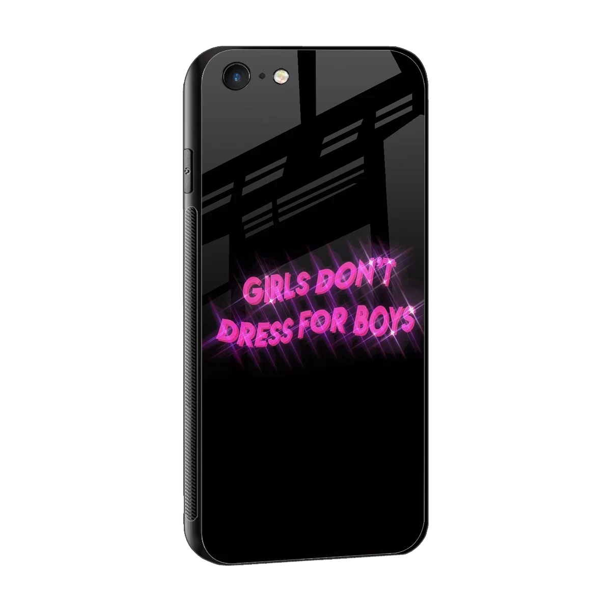 Girls Don't Dress For Boys sleek iphone 6s plus cover with tempered glass back and TPU edges
