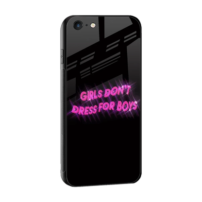 Girls Don't Dress For Boys sleek iphone 6s plus cover with tempered glass back and TPU edges