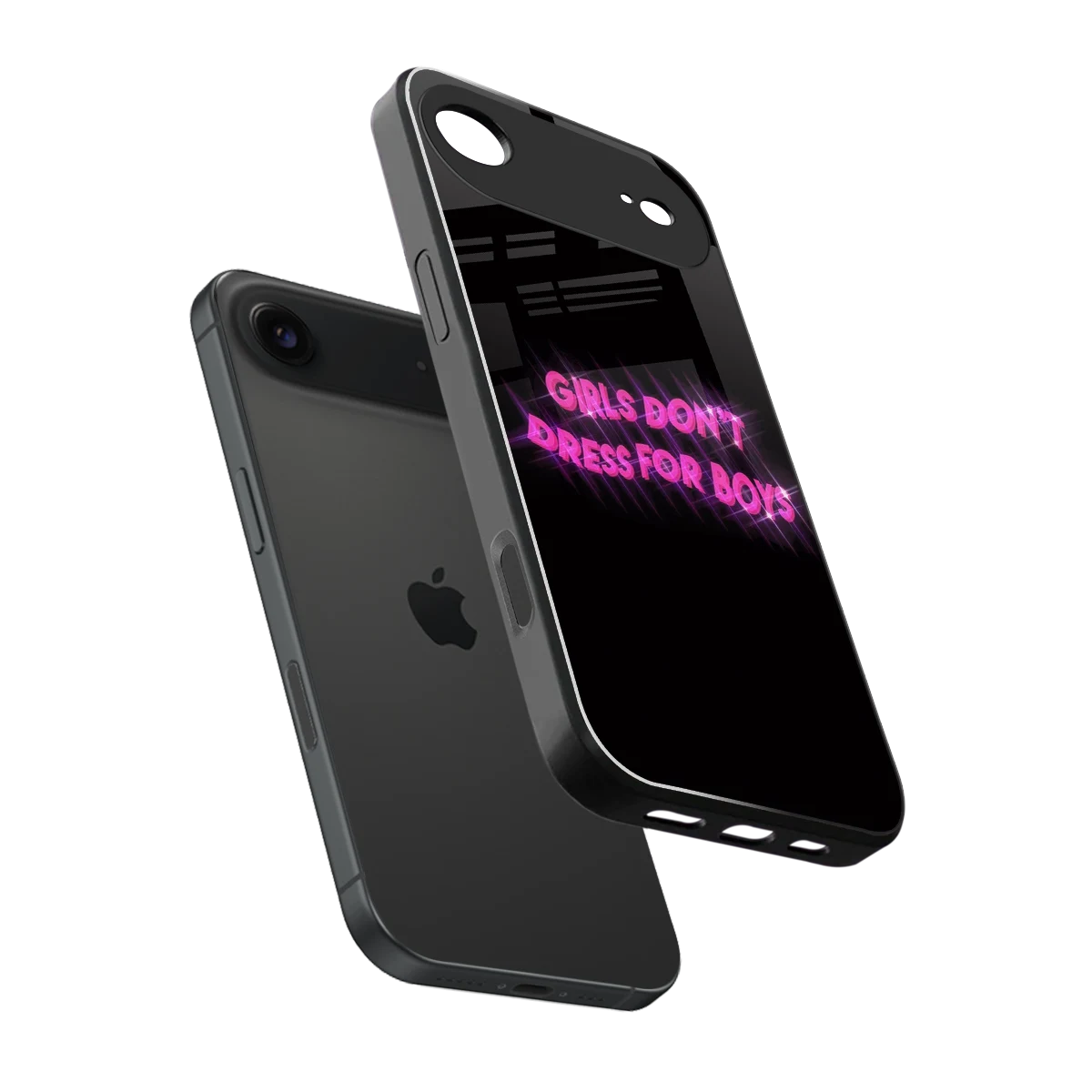 Girls Don't Dress For Boys sleek iphone air cover with tempered glass back and TPU edges
