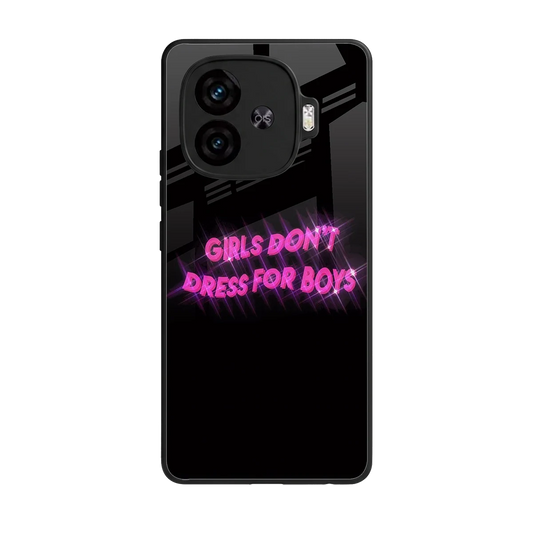 Girls Don't Dress For Boys back phone cover | glass case for iqoo neo 10r 5g