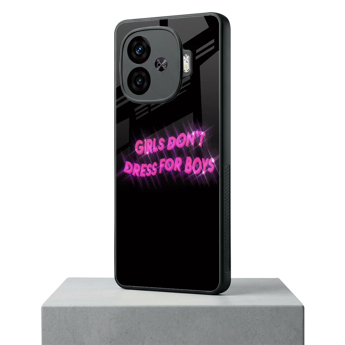 Girls Don't Dress For Boys iqoo neo 10r 5g mobile cover | shockproof glass phone case