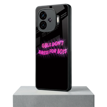 Girls Don't Dress For Boys iqoo neo 10r 5g mobile cover | shockproof glass phone case