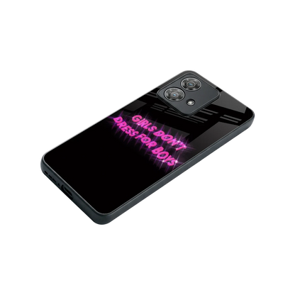 Girls Don't Dress For Boys stylish phone case for motorola edge 40 neo 5g | glossy glass and slim fit