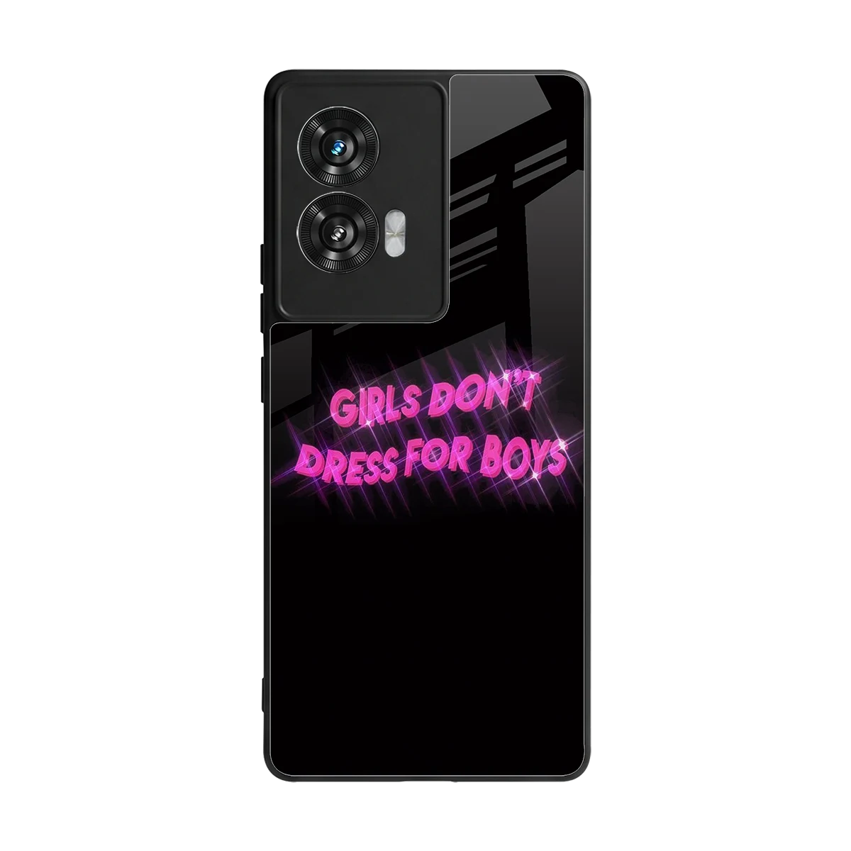 Girls Don't Dress For Boys back phone cover | glass case for motorola edge 50 fusion