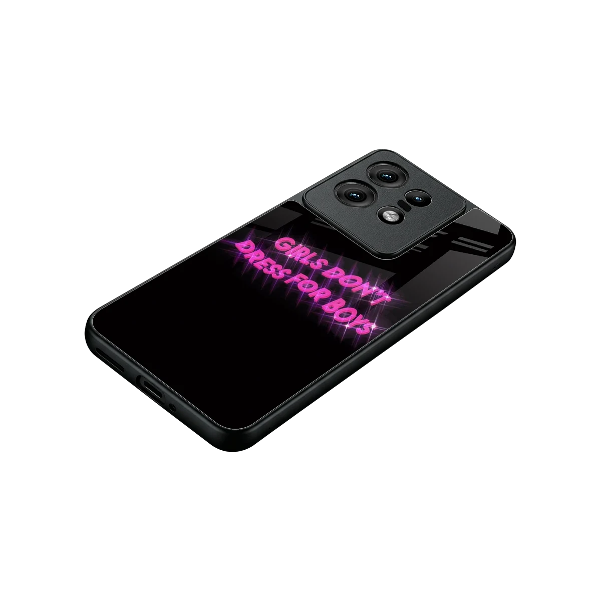 Girls Don't Dress For Boys stylish phone case for motorola edge 50 pro | glossy glass and slim fit
