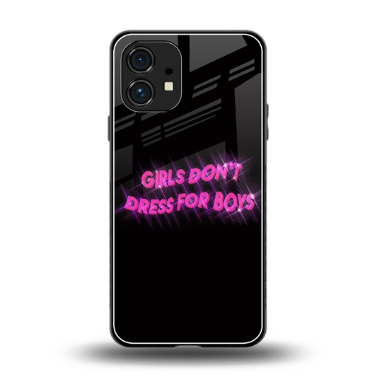 Girls Don't Dress For Boys back phone cover | glass case for nothing phone 1