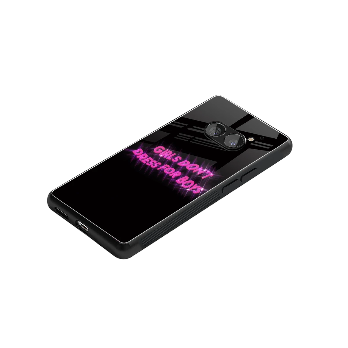 Girls Don't Dress For Boys stylish phone case for nothing phone 2a plus | glossy glass and slim fit