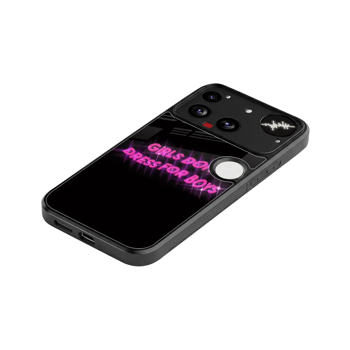 Girls Don't Dress For Boys stylish phone case for nothing phone 3 | glossy glass and slim fit