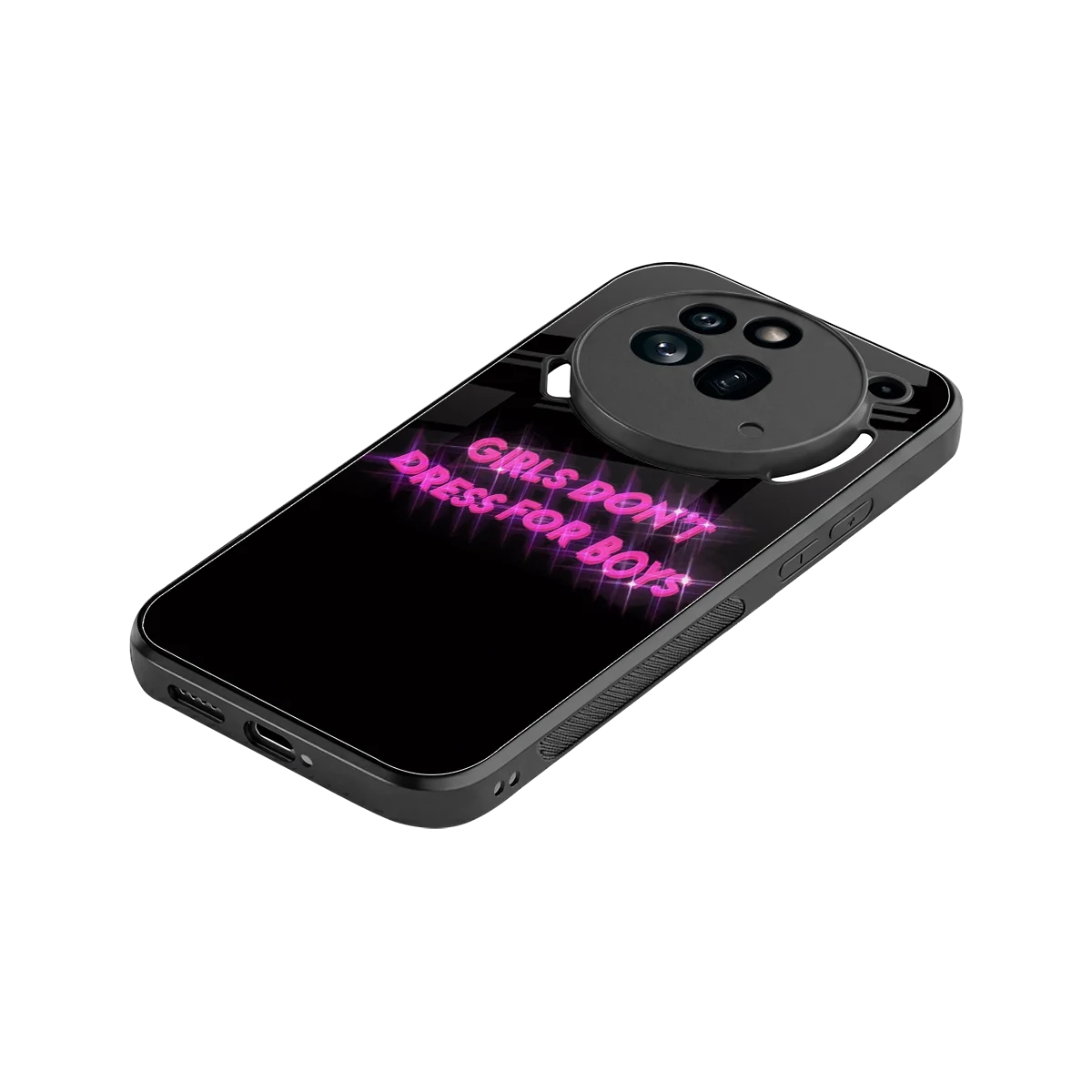 Girls Don't Dress For Boys stylish phone case for nothing phone 3a pro | glossy glass and slim fit