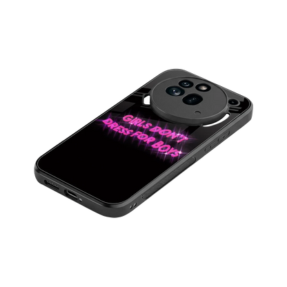 Girls Don't Dress For Boys stylish phone case for nothing phone 3a pro | glossy glass and slim fit