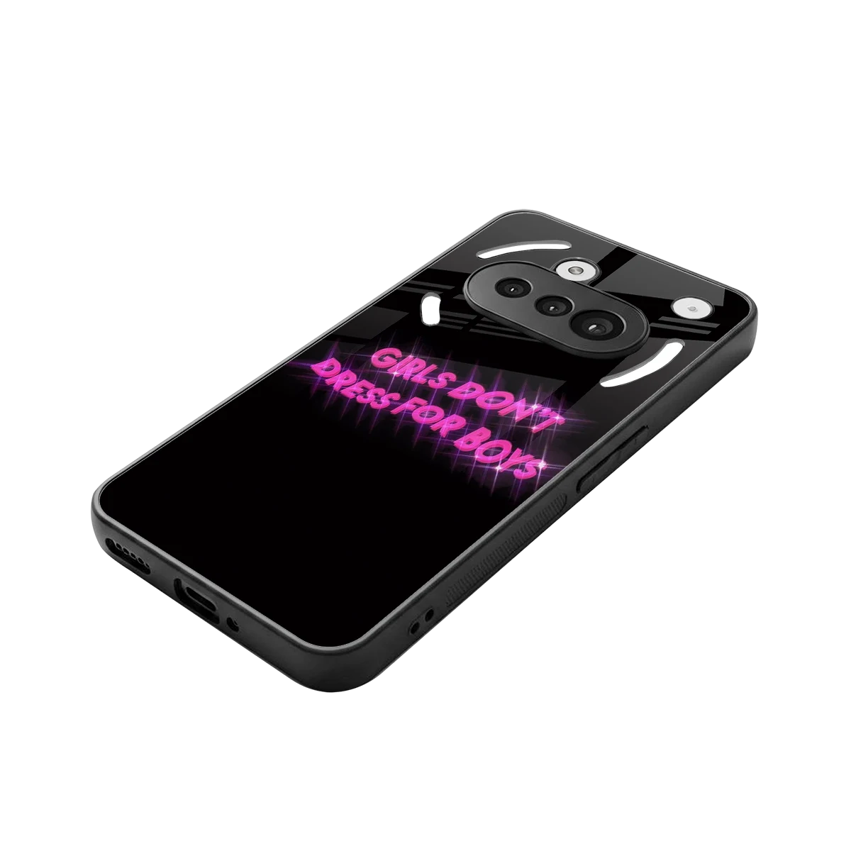 Girls Don't Dress For Boys stylish phone case for nothing phone 3a | glossy glass and slim fit