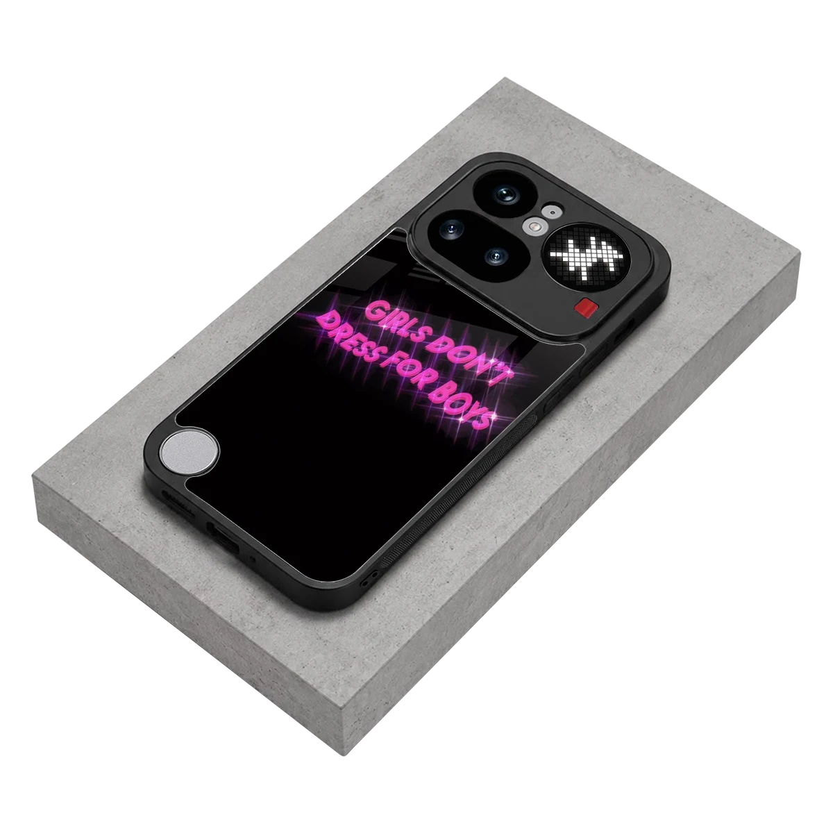 Girls Don't Dress For Boys stylish phone case for nothing phone 4a pro | glossy glass and slim fit