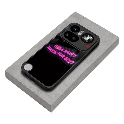 Girls Don't Dress For Boys stylish phone case for nothing phone 4a pro | glossy glass and slim fit