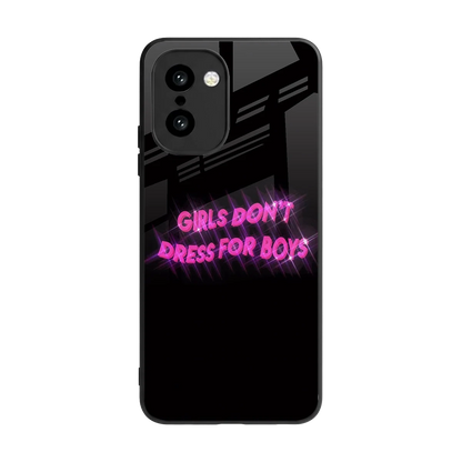Girls Don't Dress For Boys back phone cover | glass case for oneplus 15r