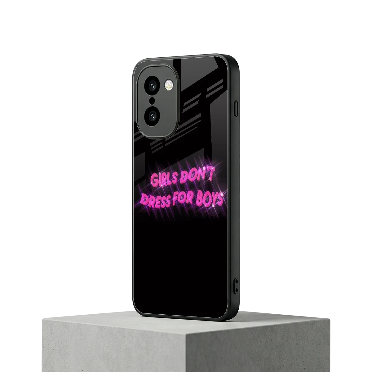 Girls Don't Dress For Boys oneplus 15r mobile cover | shockproof glass phone case