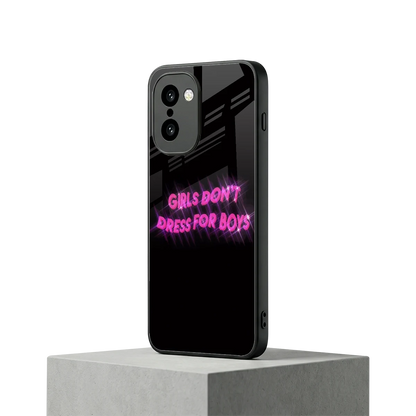 Girls Don't Dress For Boys oneplus 15r mobile cover | shockproof glass phone case