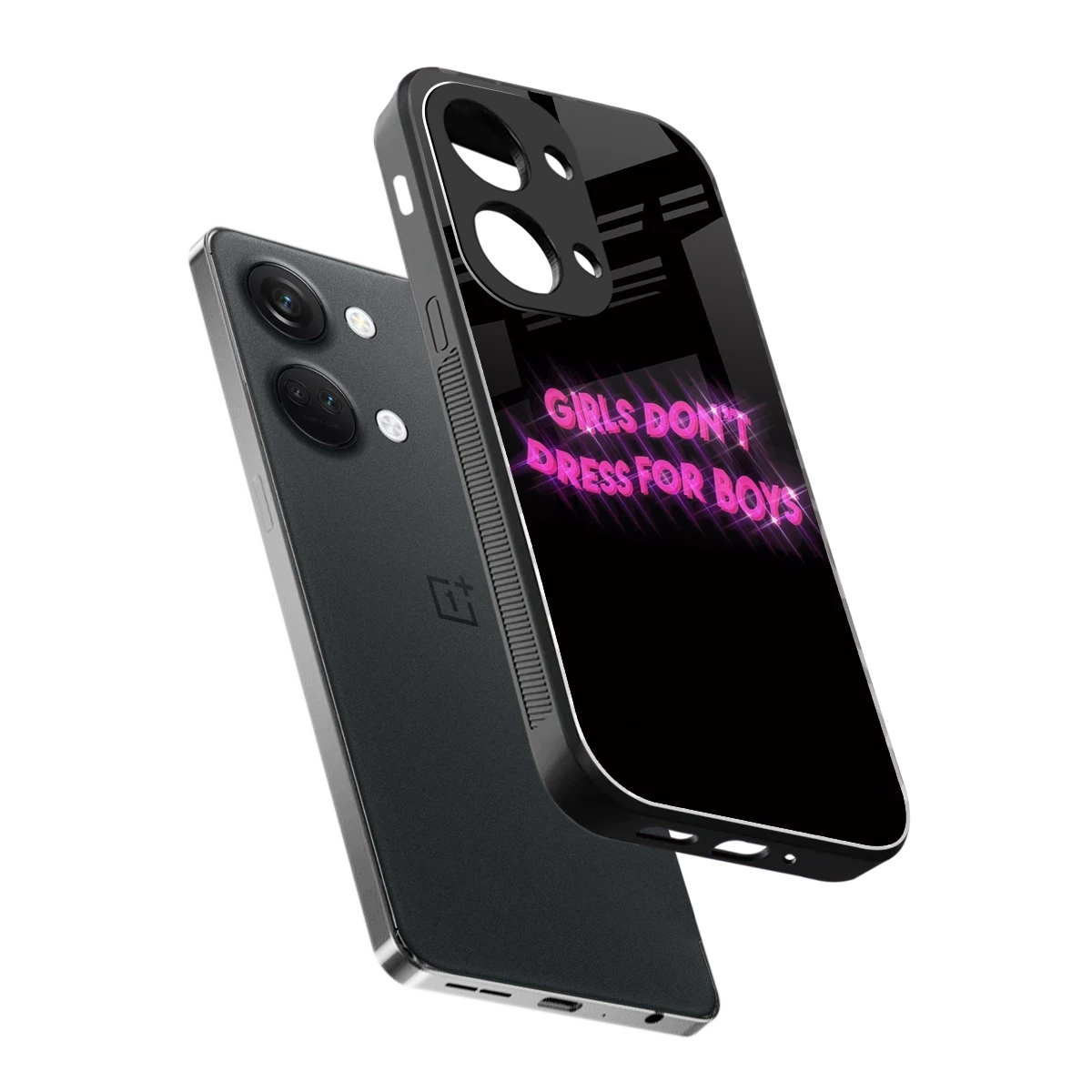 Girls Don't Dress For Boys sleek oneplus nord 3 cover with tempered glass back and TPU edges