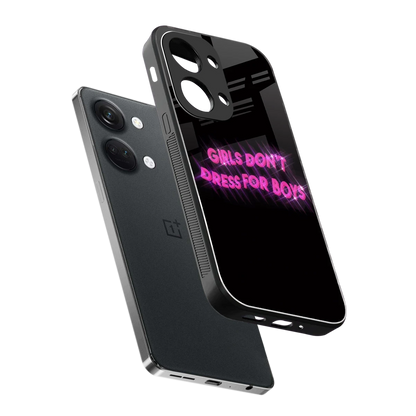 Girls Don't Dress For Boys sleek oneplus nord 3 cover with tempered glass back and TPU edges