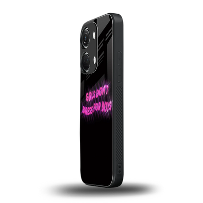 Girls Don't Dress For Boys oneplus nord 3 mobile cover | shockproof glass phone case