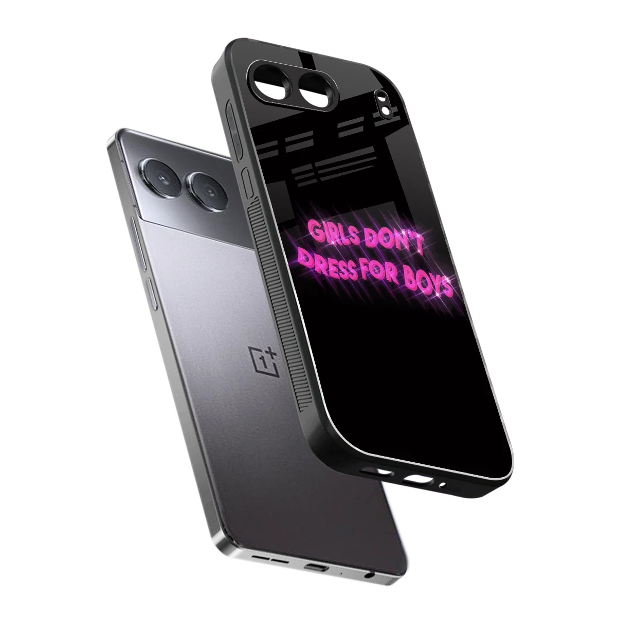 Girls Don't Dress For Boys sleek oneplus nord 4 cover with tempered glass back and TPU edges