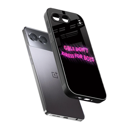 Girls Don't Dress For Boys sleek oneplus nord 4 cover with tempered glass back and TPU edges