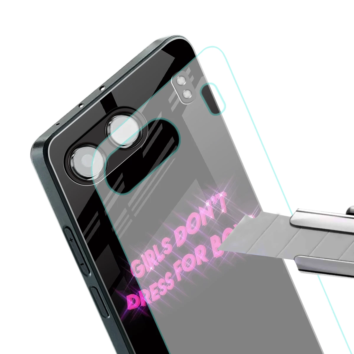Girls Don't Dress For Boys stylish phone case for oneplus nord 4 | glossy glass and slim fit
