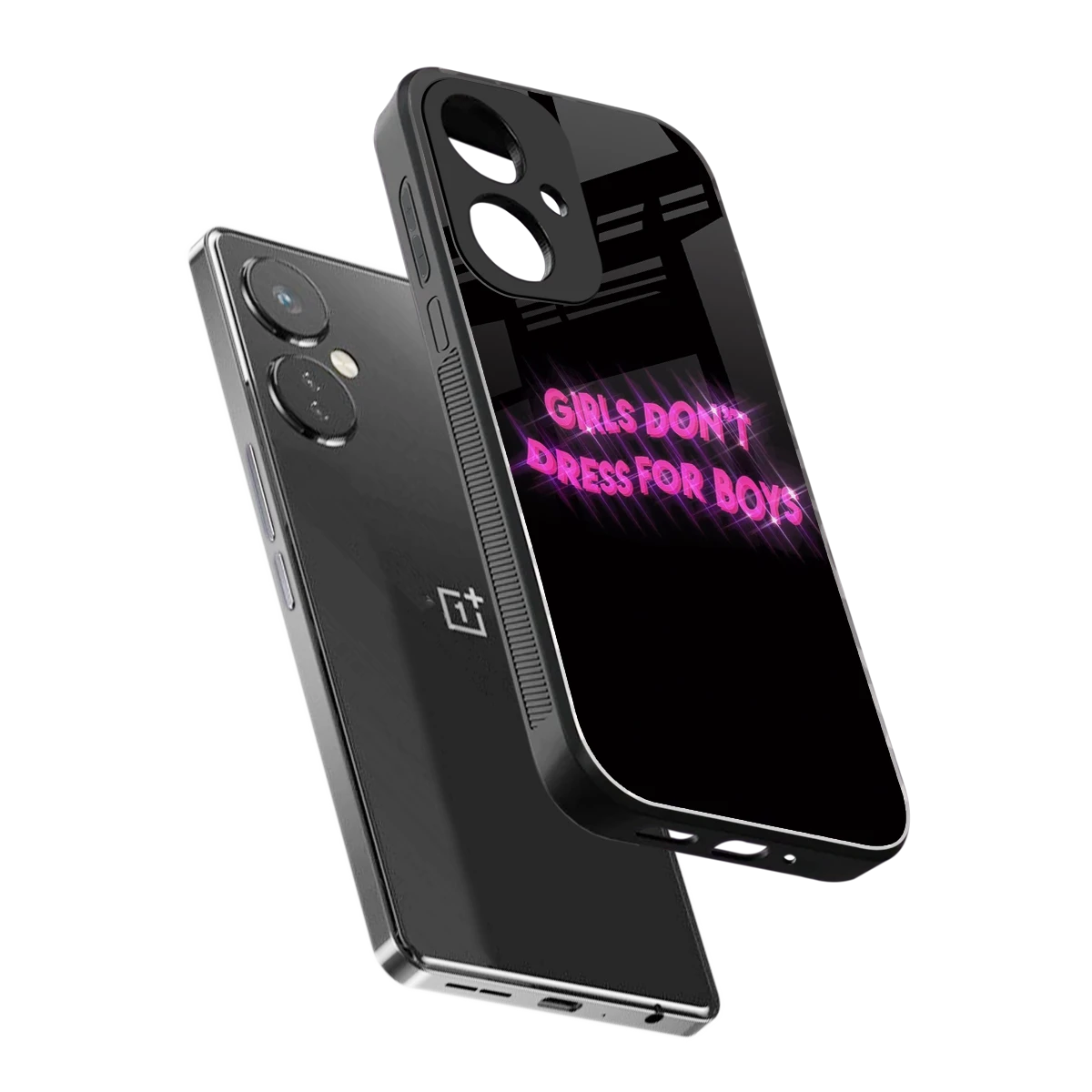 Girls Don't Dress For Boys sleek oneplus nord ce 3 cover with tempered glass back and TPU edges