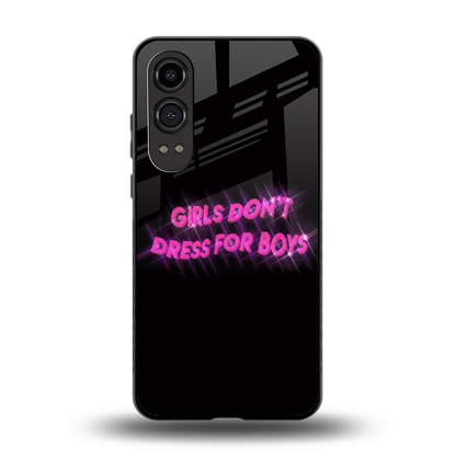 Girls Don't Dress For Boys back phone cover | glass case for oneplus nord ce 4 lite