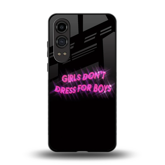 Girls Don't Dress For Boys back phone cover | glass case for oneplus nord ce 4 lite