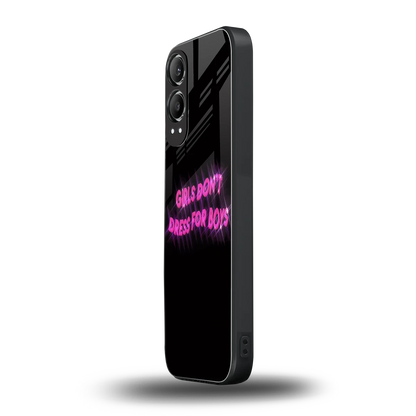 Girls Don't Dress For Boys oneplus nord ce 4 lite mobile cover | shockproof glass phone case