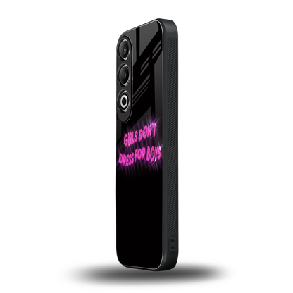 Girls Don't Dress For Boys oneplus nord ce 4 mobile cover | shockproof glass phone case